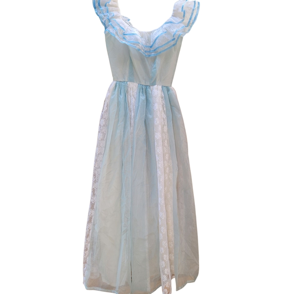 Vintage 70s? Handmade Ball Gown Dress Party Princess Fairy Whimsical Majestic